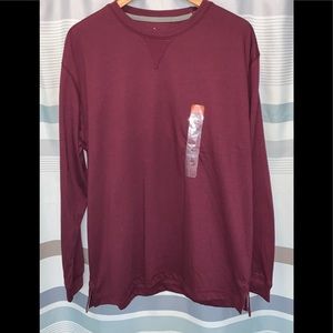 North Hudson Outfitters Men’s Burgundy Long Sleeve Shirt